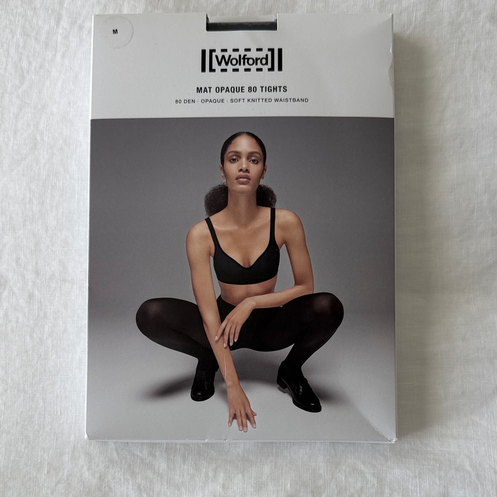 Wolford Matte Black Opaque Tights